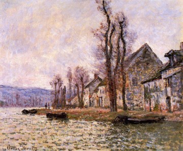  Winter Kunst - die Biegung der Seine bei Lavacourt Winter Claude Monet